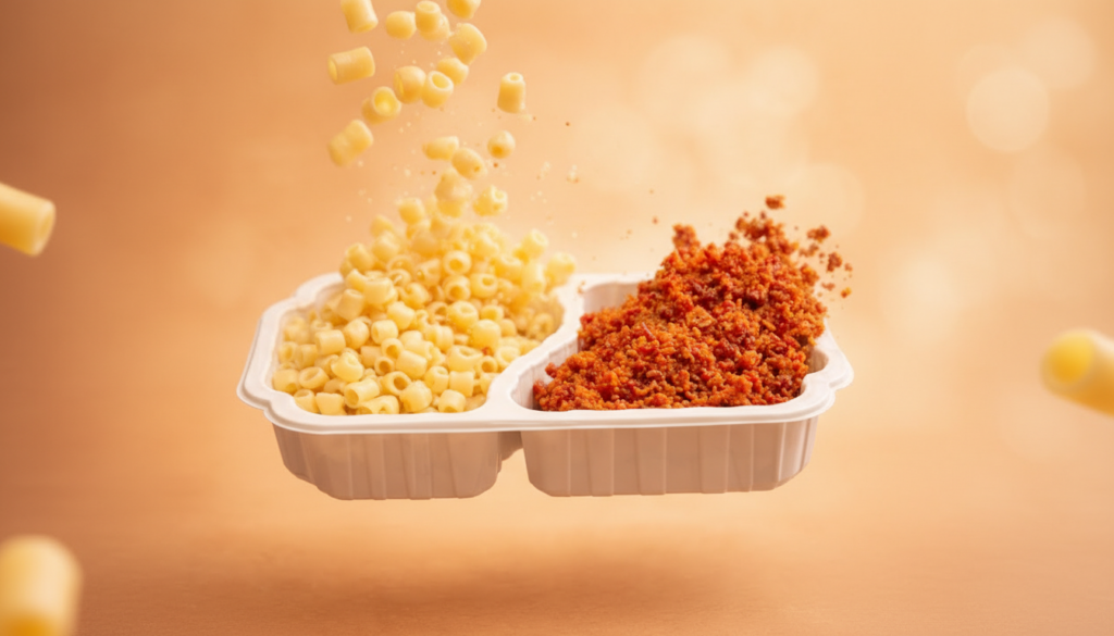 pasta med bolognese liggande